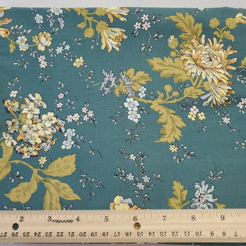 Petal Noir Main Floral Cerulean