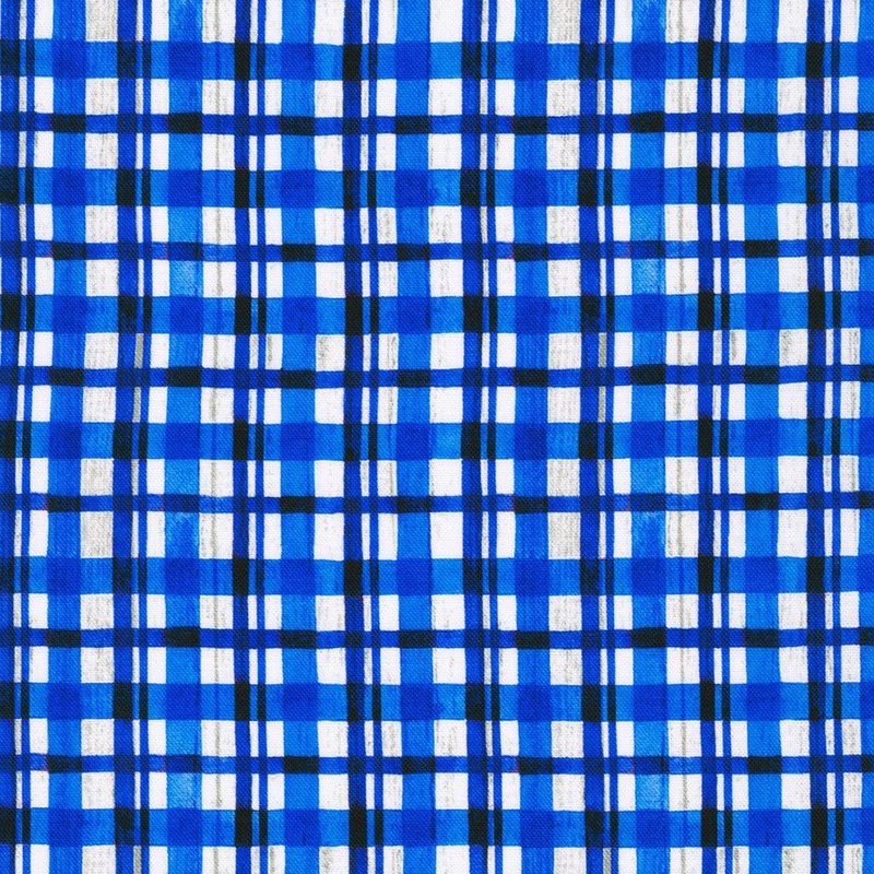Robert Kaufman Independence Day AHVD-22304-9 Navy Plaid