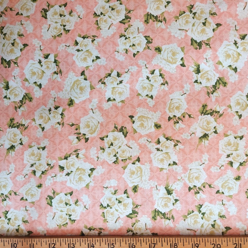 Wilmington Prints Secret Garden 317 Pink