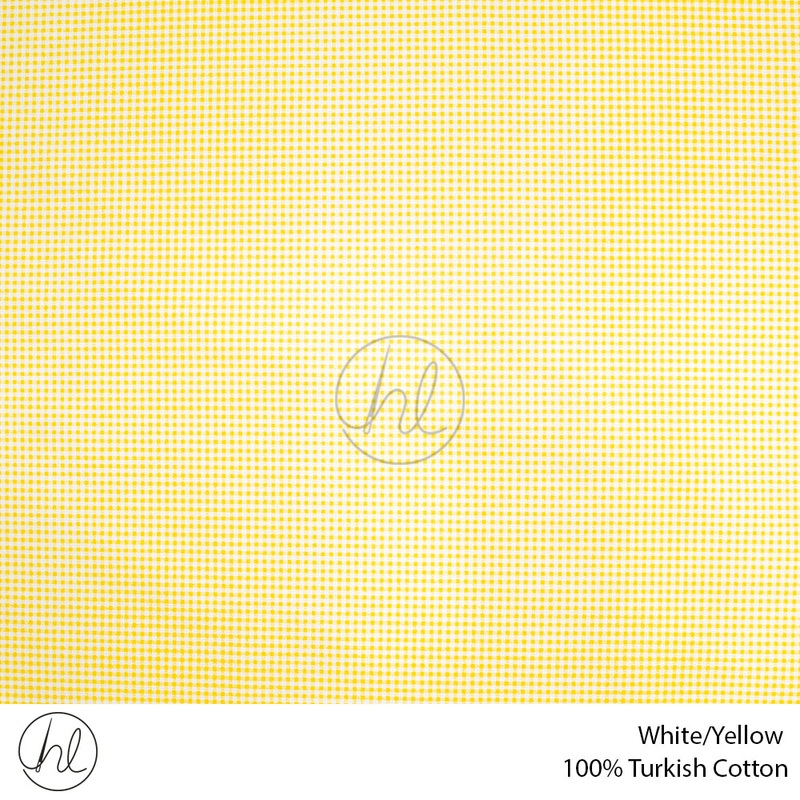 100% Cotton Prt Small Check