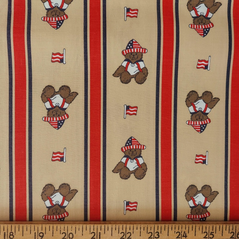 Classic Cottons Born on the 4th of July 3841 A Teddy Bears