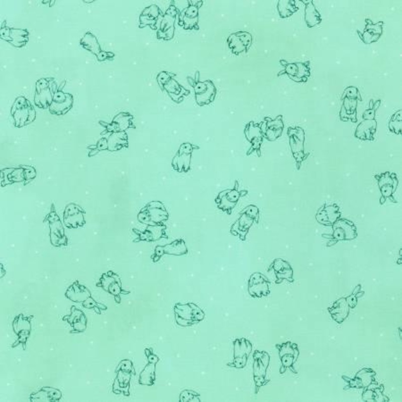 Kaufman Bunny Lane ABYD-21659-32 Bunnies Mint
