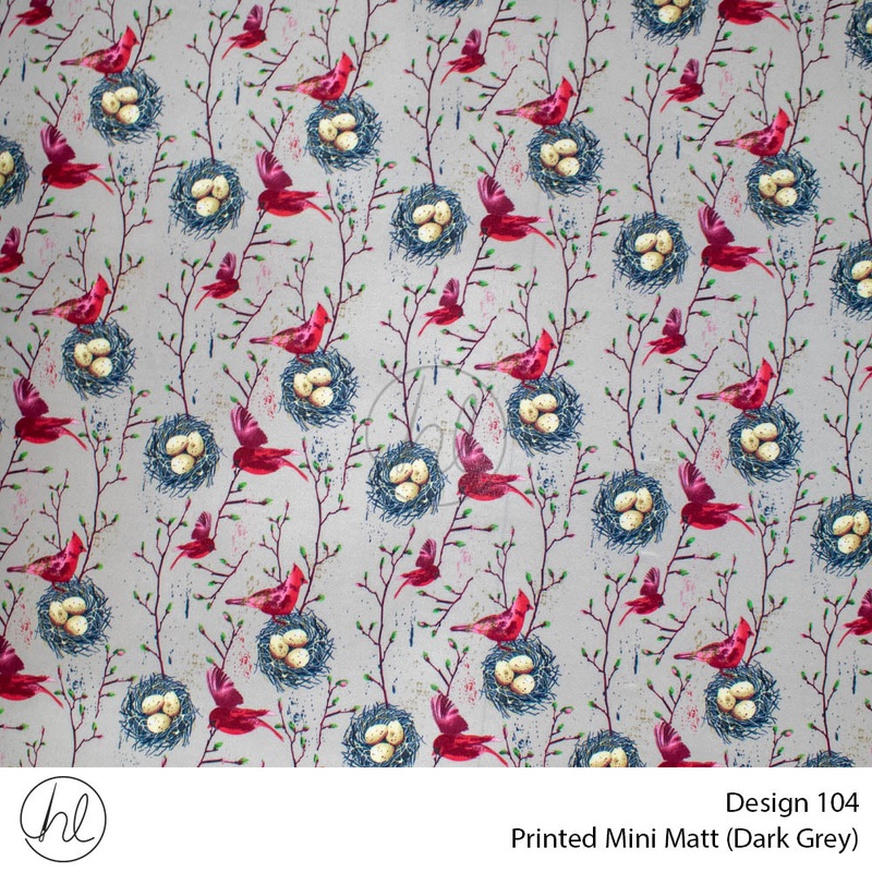Mini Mat Prt Birds&Eggs fabric