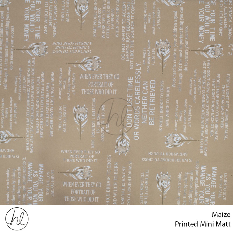 Mini Mat Prt English & Protea