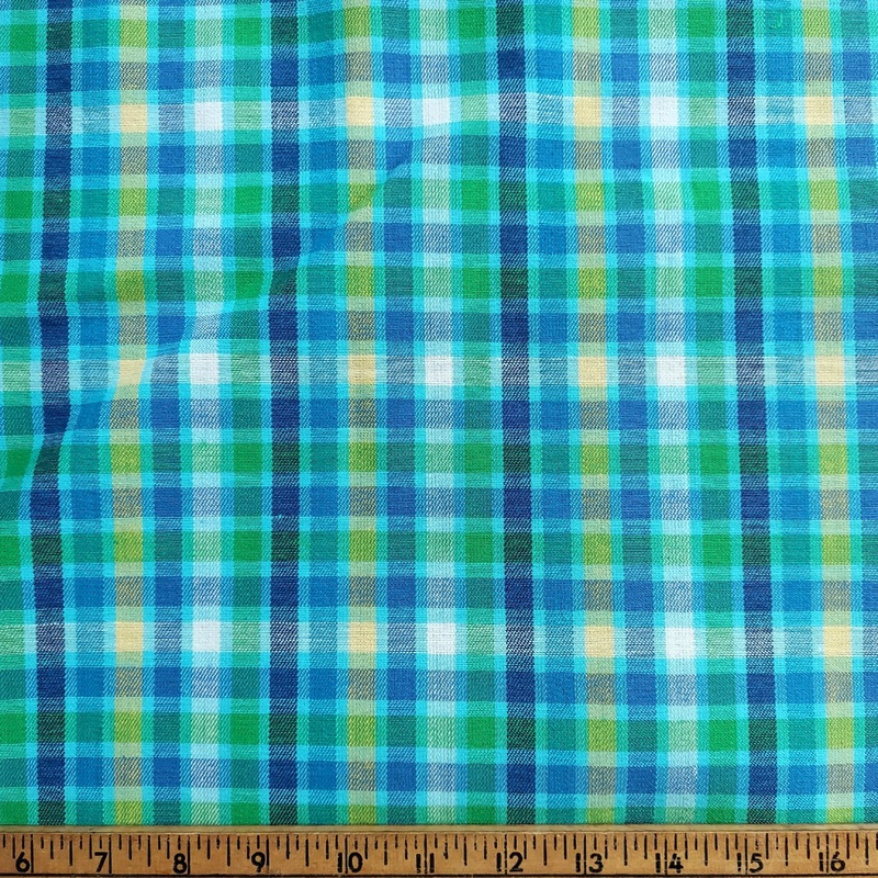 Penny's Sanforized Cotton Plaid Blue