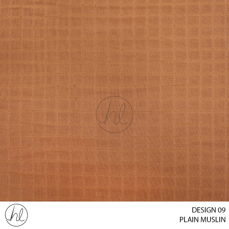PLAIN MUSLIN DESIGN 09 160CM PER M BRONZE