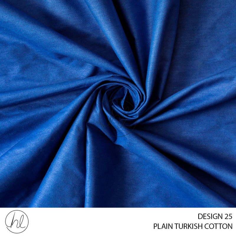 PLAIN TURKISH COTTON DESIGN 25 ROYAL  235CM PER M