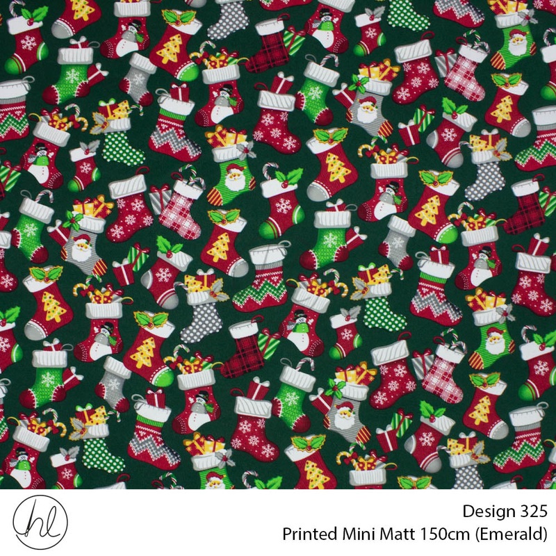 Printed Mini Matt Design 325 150cm Per m Emerald