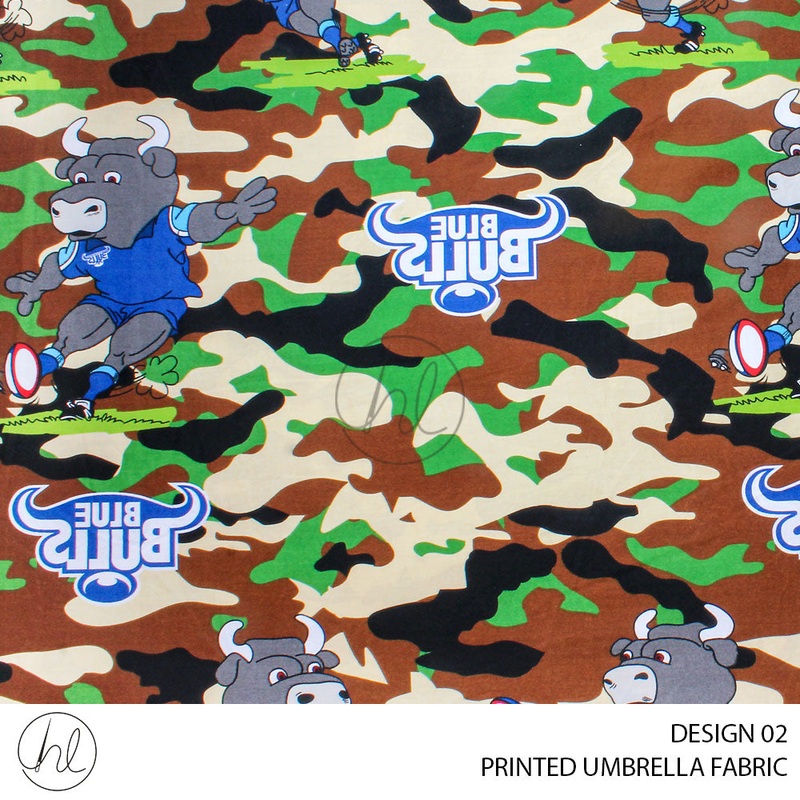 PRINTED UMBRELLA FABRIC CENTURION CAMO DESIGN 02 GREEN 235CM PER M