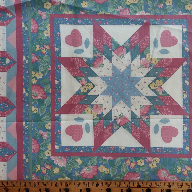 Springmaid Country Fantasies Heritage Collection Cheater Quilt 5659 Blue