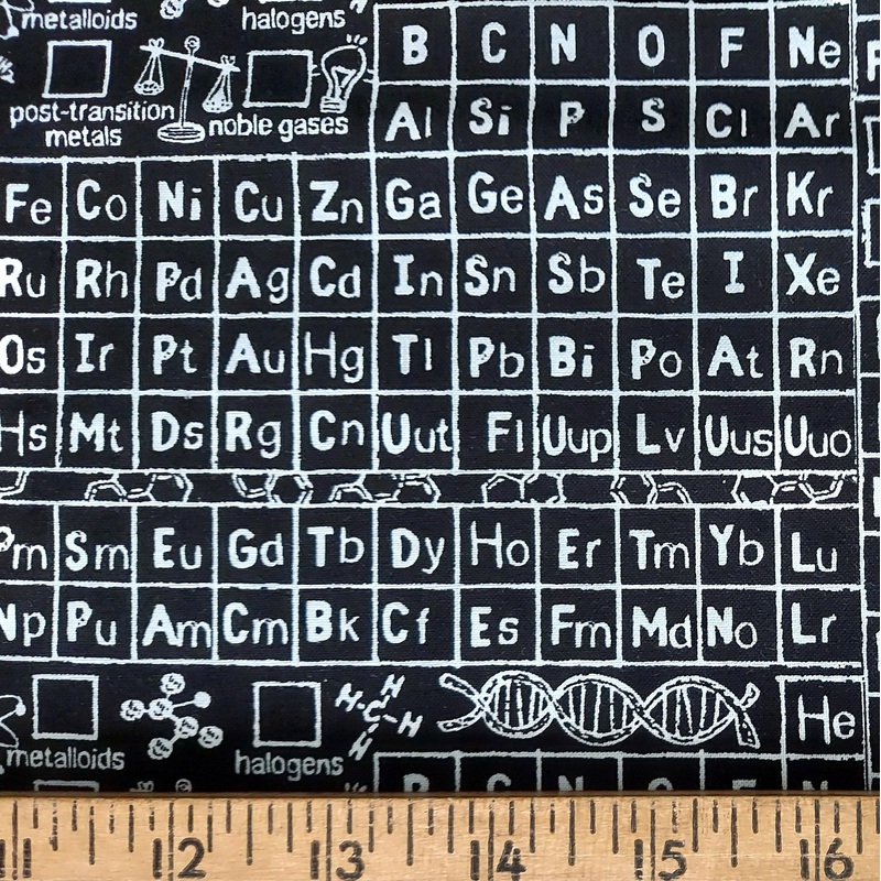 Timeless Treasures Gail C8231 Black Math & Science