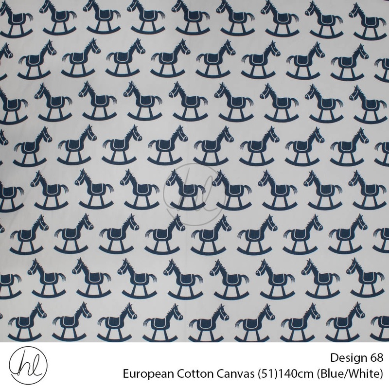 Cotton Canvas Rocky Horses