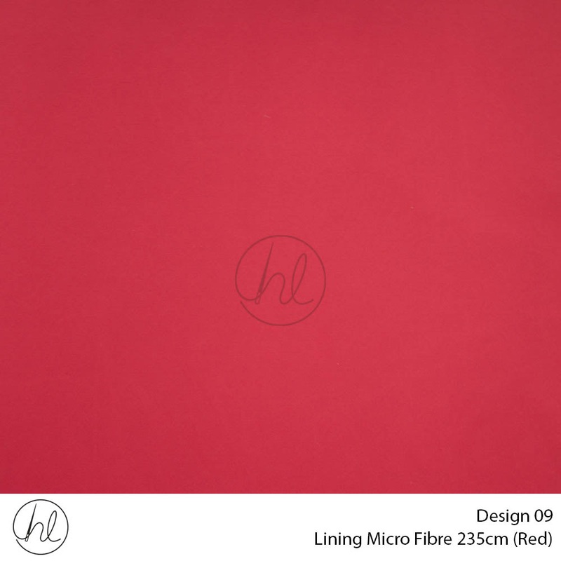 Microfibre Lining Design 09 Red 235cm Wide Per m
