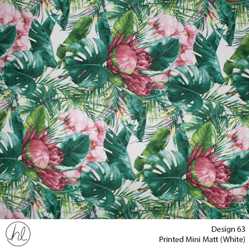 Mini Mat Prt Protea & Leaf fabric