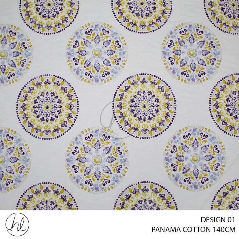 PANAMA COTTON CANVAS BUY10M OR MORE R69.99 PM DESIGN 01 140CM PER M Mauve