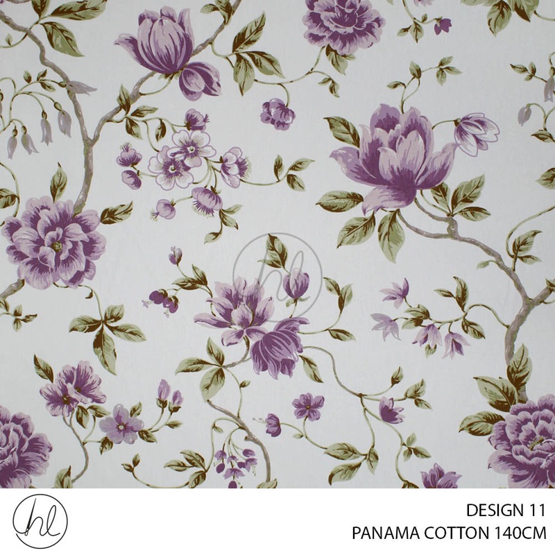 PANAMA COTTON CANVAS BUY10M OR MORE R69.99 PM DESIGN 11 140CM PER M LIGHT PURPLE