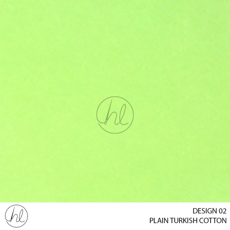 PLAIN TURKISH COTTON DESIGN 02 LIME 235CM PER M