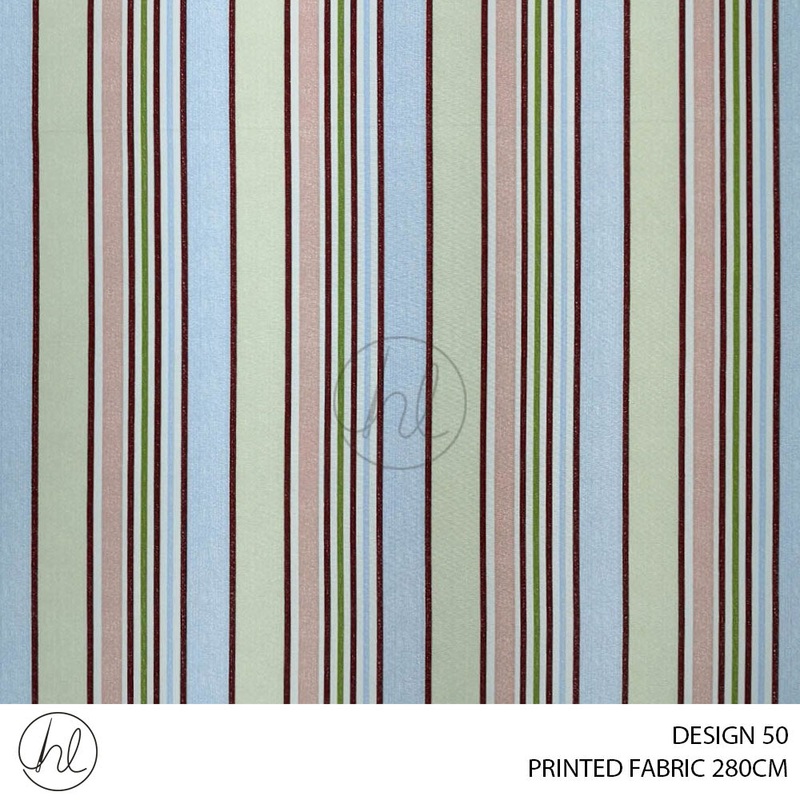 PRINTED FABRIC Blue 280CM PER M BUY 20M OR MORE FOR R69.99