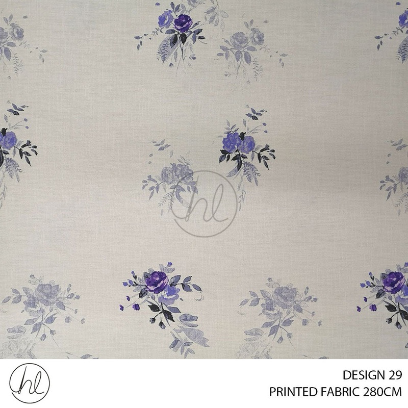 PRINTED FABRIC DESIGN 29 280CM PER M BUY 20M OR MORE FOR R69.99