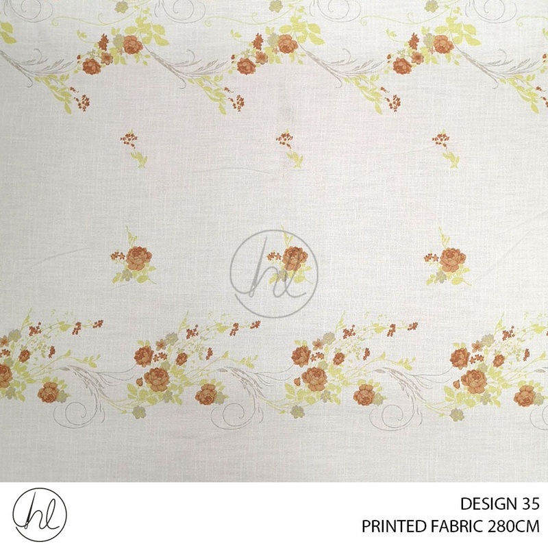 PRINTED FABRIC DESIGN 35 280CM PER M BUY 20M OR MORE FOR R69.99