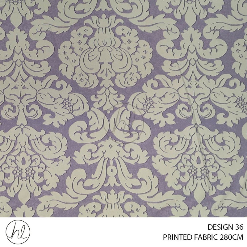 PRINTED FABRIC DESIGN 36 280CM PER M BUY 20M OR MORE FOR R69.99