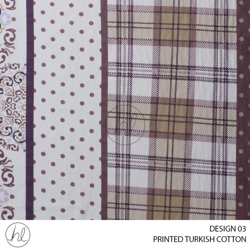 PRINTED TURKISH SHEETING 51 DESIGN 03 ASYA 240CM WIDE