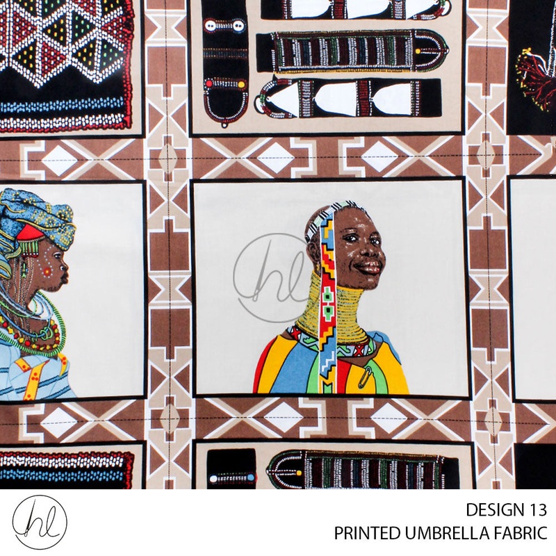 PRINTED UMBRELLA FABRIC PLACEMAT DESIGN 13 NATURAL  235CM PER M
