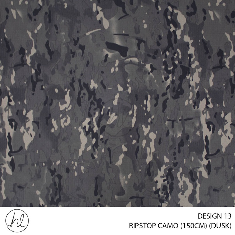 RIPSTOP CAMO DESIGN 13 150CM PER M DUSK