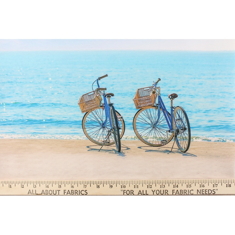Beach Bicycle Indoor/Outdoor Fabric Panel