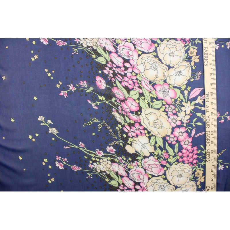 Chiffon in Floral Blue