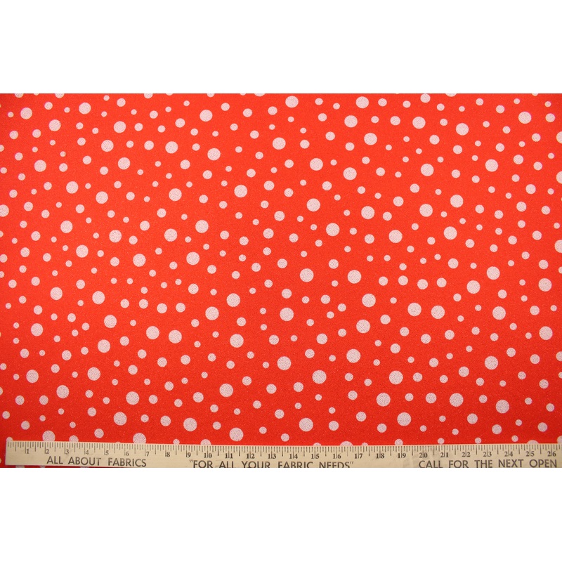 Glitter Dots in Blood Orange