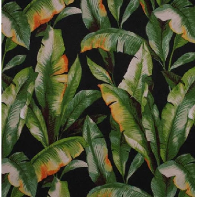 Richloom Solarium Mekko Outdoor Fabric in Ebony