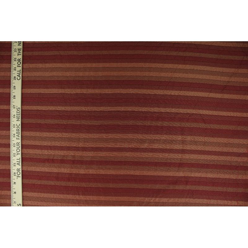 Striped Woven Yarn-Dyed Fabric in Poppy