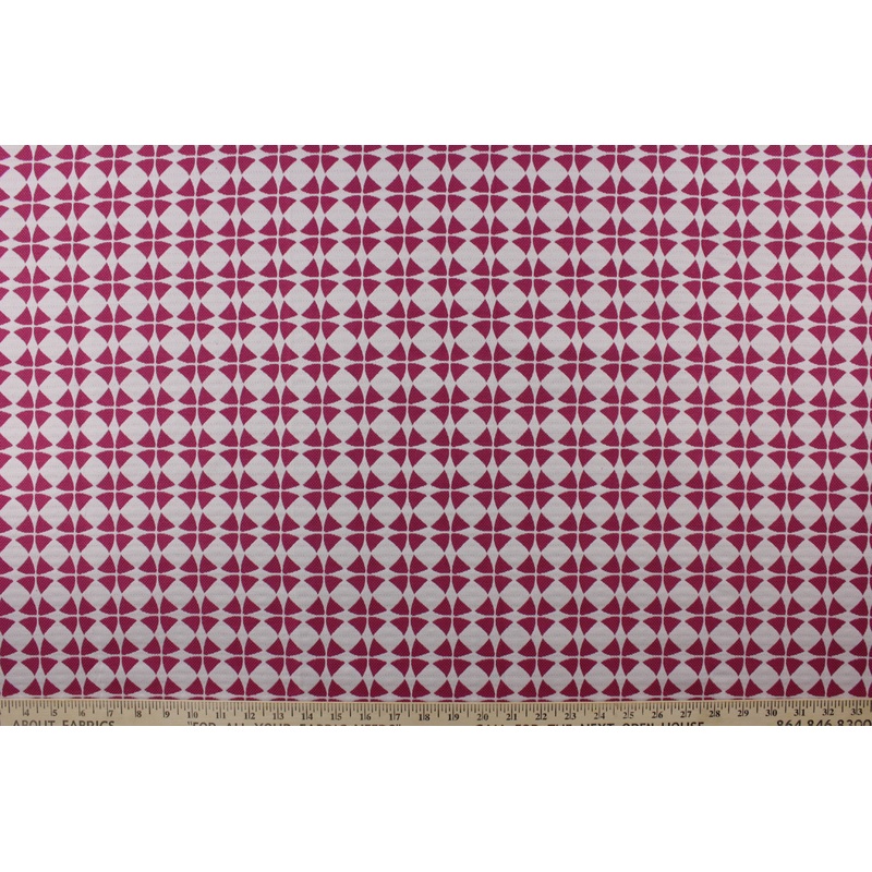 Tobi Fairley Carousel Jacquard Fabric in Fuchsia