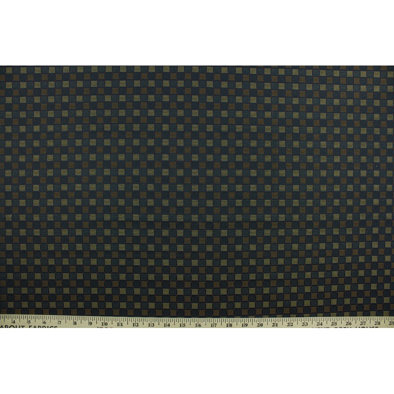 Balanced Woven Upholstery Fabric in in Navy