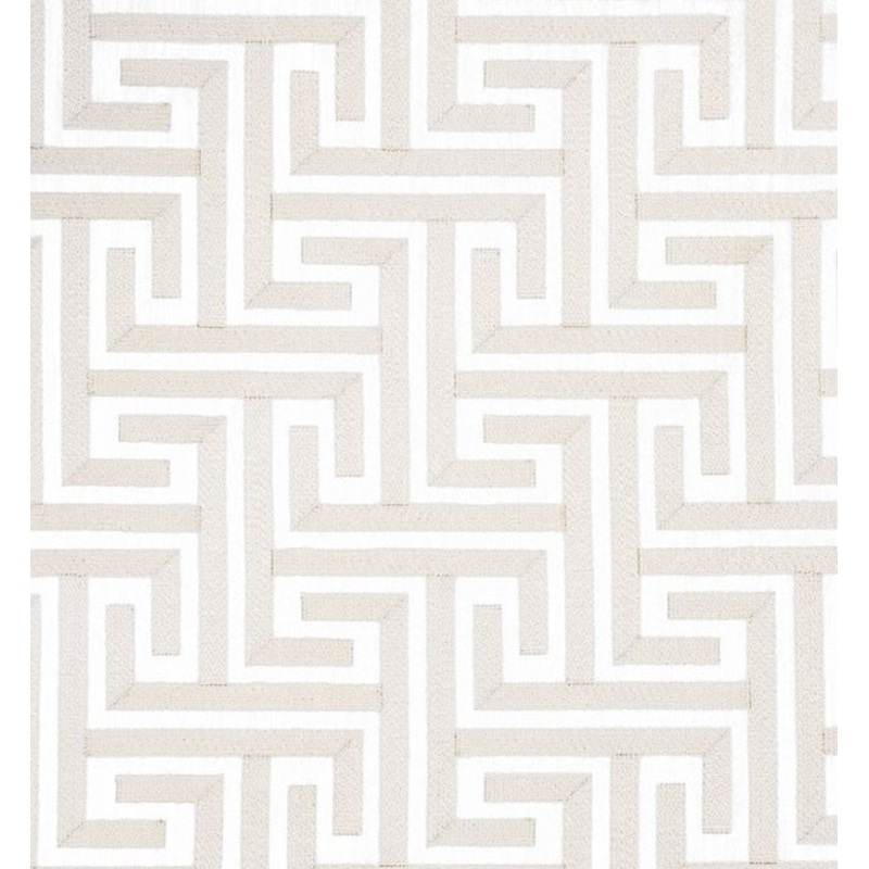 Barclay Buteras Sussex/Paros Embroidered Fabric in Champagne for Eastern Accents