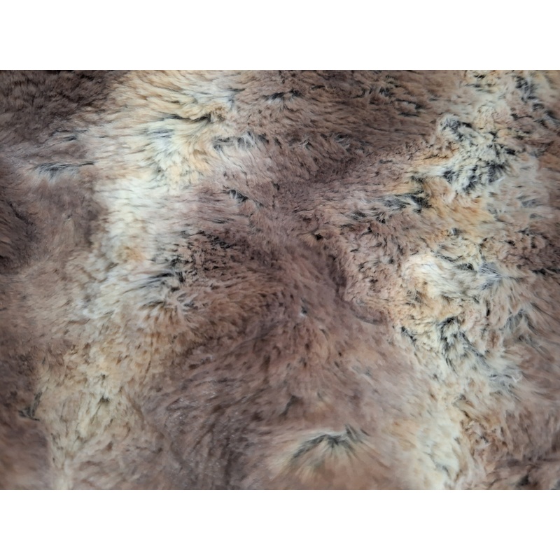 Fox Faux Fur Fabric in Brown