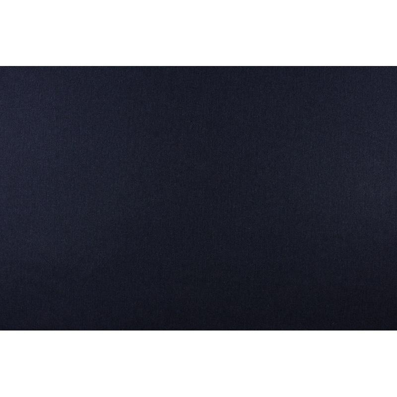 Herringbone Brushed Wool Fabric in Navy