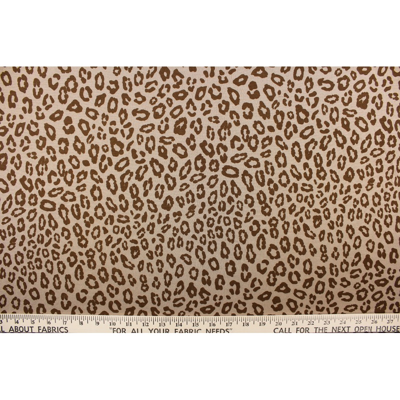 Interlock Knit Jersey Fabric in Cheetah