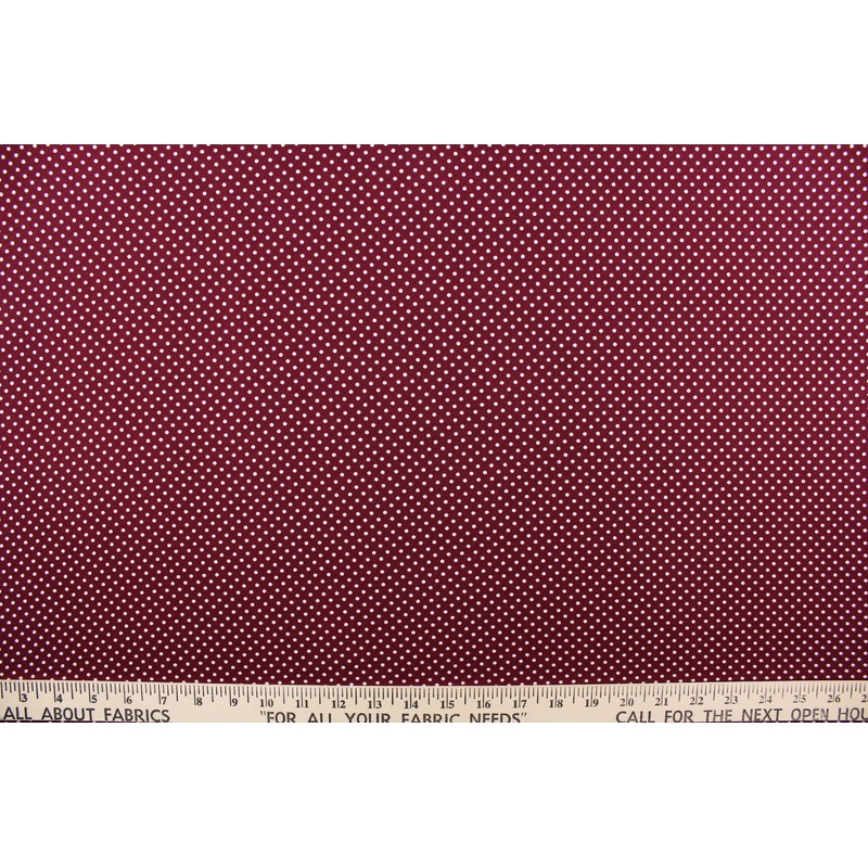 Jersey Interlock Dotted Cranberry