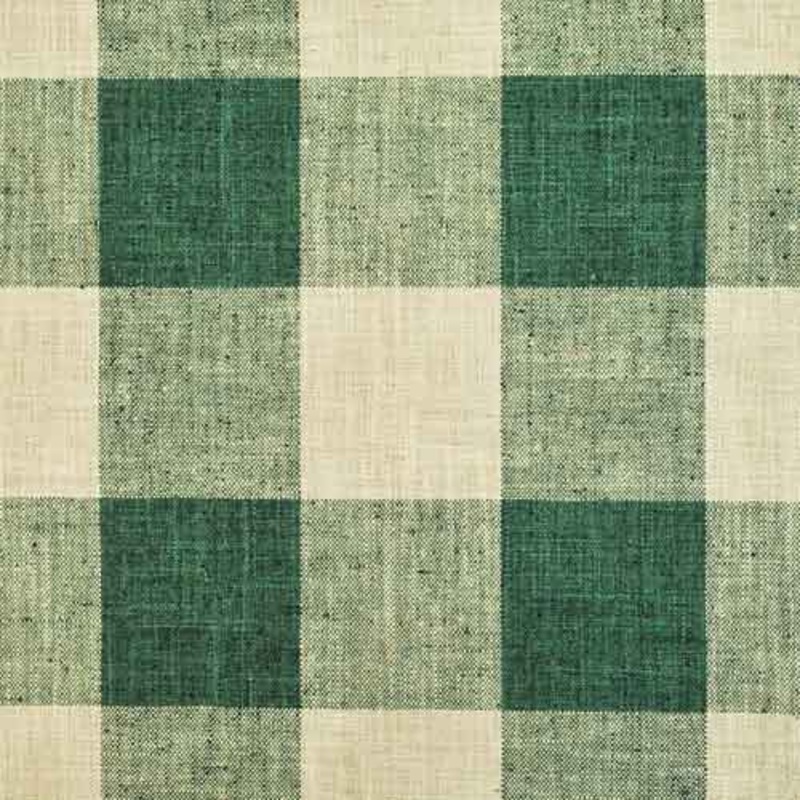P/Kaufmann Check Please Woven Buffalo Plaid Fabric in Kale Green