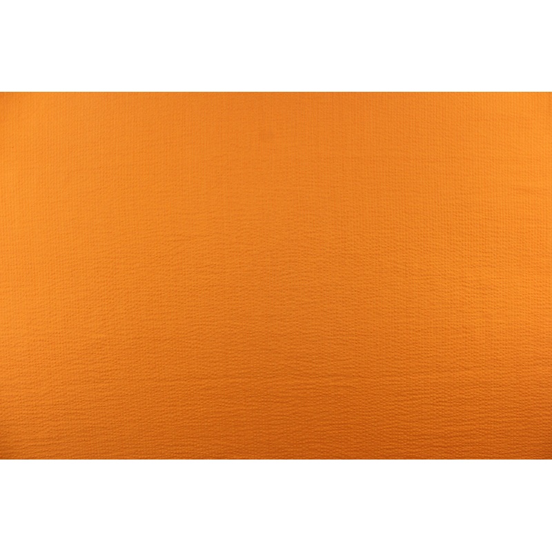 Seersucker in Solid Tangerine