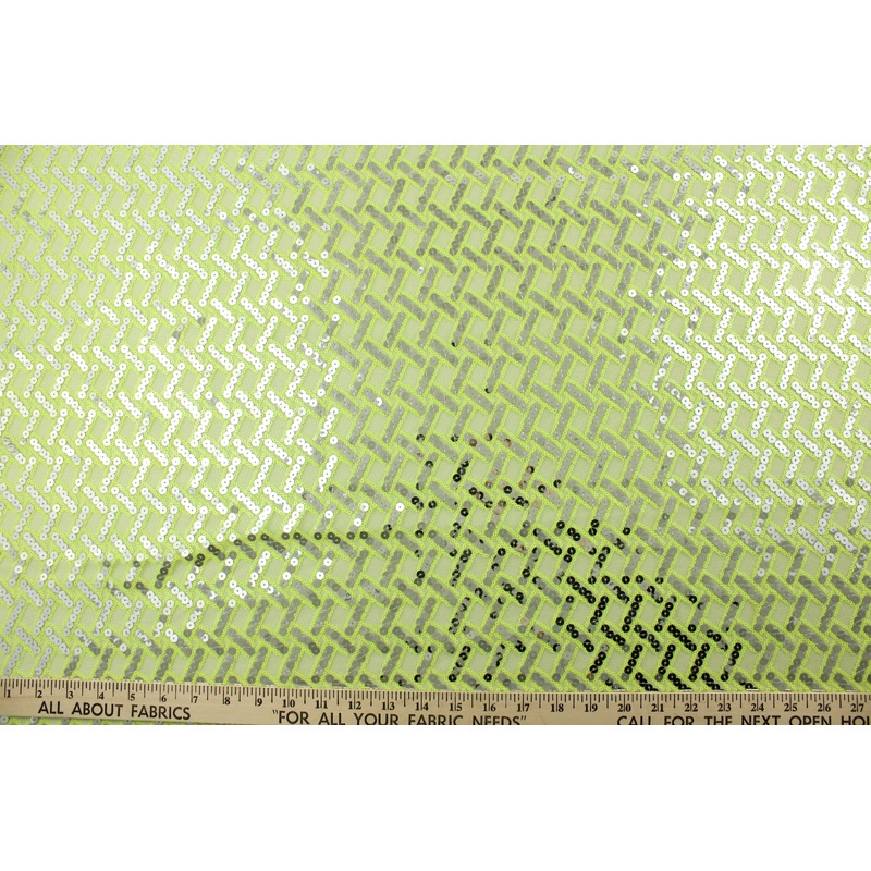 Sequined Sparkle in Lime