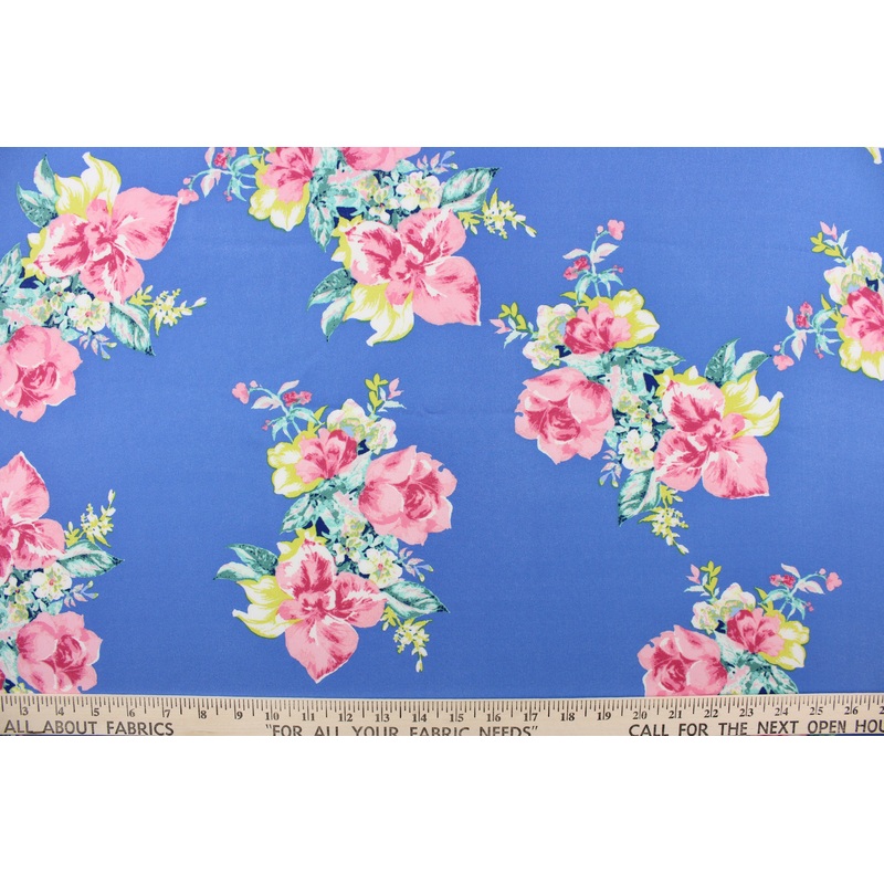 Georgette Cornflower Blue