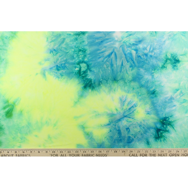 Lycra Tie Dye  in Living Lime
