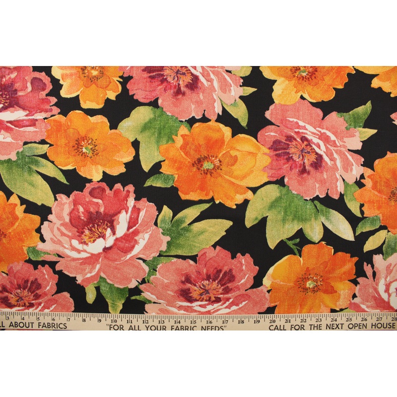Richloom Murette Fabric in Onyx