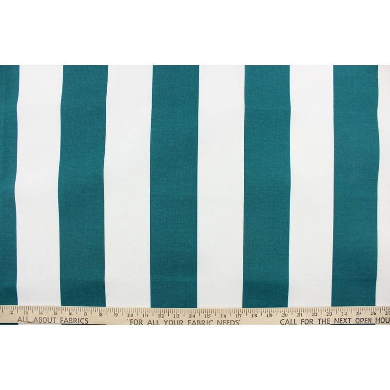 Richloom Solarium Cabana Stripe in Peacock