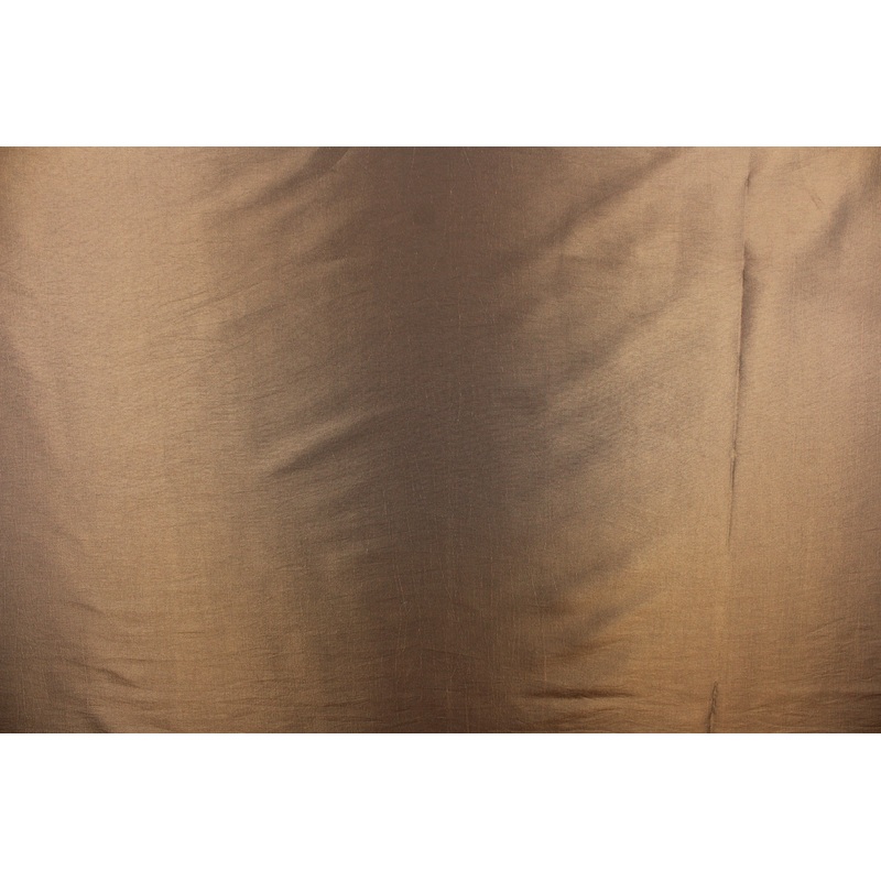 Savoy Taffeta Iridescent Fabric in Khaki   -