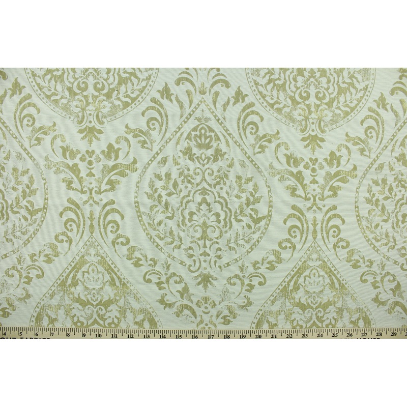 Valiant Fabrics Cynthia Damask Fabric in Gold