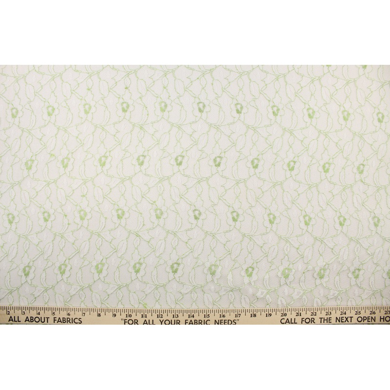 Woven Lace in Lime Floral